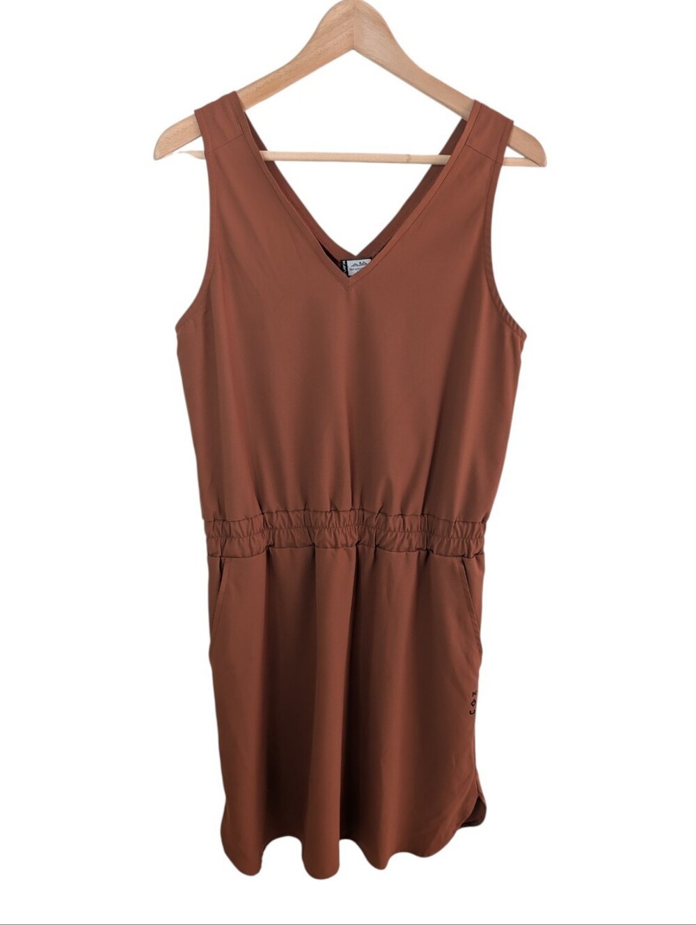 Kavu Ensenada Sleeveless V-Neck Dress Red Oak Medium